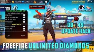 FREE FIRE NEW MOD MENU || UNLIMITED DIAMOND HACK || FF MOD MENU APK
