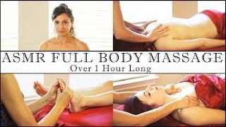 1 Hour Full Body ASMR Massage, Relaxing Soft Spoken & Gentle Whisper, Back, Foot