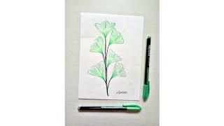 EASY Floral Drawing l Floral Art Series Part - 4 l Kreatif Studio l