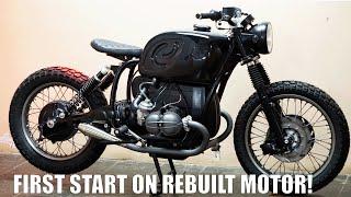 First Start on a Fresh Motor! BMW R90/6 Bobber 1000cc Rebuild