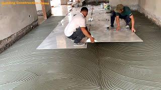 Construction And Decoration Of Creative Kitchen Floors Using Beautiful And Fastest Ceramic Tiles