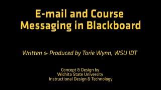 Email and Course Messaging