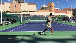 Felix Auger Aliassime | Emil Ruusuvuori - IW Court Level Practice 2021 [4k 60fps]