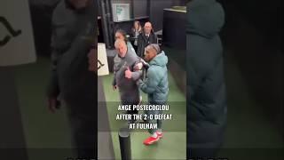 "ANGE, WHAT THE F*CK WAS THAT?!" Ange Postecoglou Confronts Spurs Fans After 2-0 Defeat at Fulham