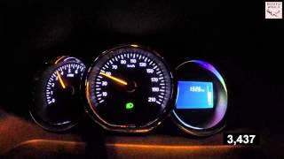 Renault Logan new (1.6 8v) Acceleration 0-100 km/h  (Measured  by Racelogic)