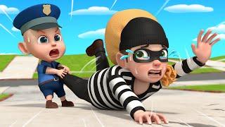 Policeman is Here to Help | Police Chase Thief | Police Song | Rosoo Nursery Rhymes & Kids Songs