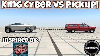 Tesla VS Ford? - davidinark Edition - BeamNG Drive Cybertruck Mod