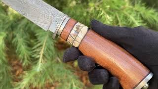 Mosaic Damascus knife by Noblie Custom Knives