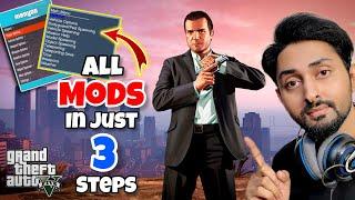 HOW TO MOD GTA 5 PC IN JUST 3 STEPS (2024) | GTA 5 Mods | Hindi/Urdu | THE NOOB