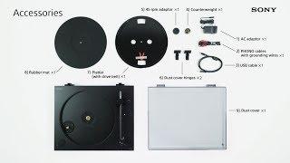 How to use PS-HX500: Assembling the turntable