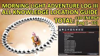 +10 Max Energy TOTAL, Morning Light Adventure Log 3 (III) Knowledge Location Guide Black Desert BDO