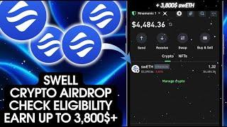 SWELL Airdrop Started | Claim Up To 3,800$ swETH | Crypto Airdrop 2024