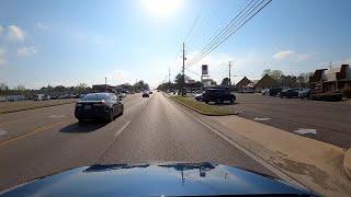 Tupelo, Mississippi - Driving through Tupelo (4x Speed)