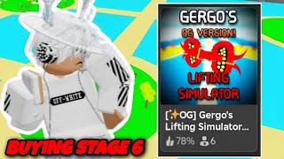 Покупаю 6 стадию в Gergo's Lifting Simulator ! 