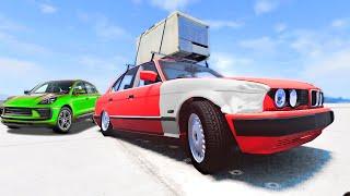 СТАРЫЙ БУМЕР ПРОТИВ МАЖОРА на ПОРШЕ - КТО БЫСТРЕЕ - Beamng Drive