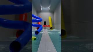 Which Backrooms MYSTERY SLIDE Are You Going Down? Found Footage️ #backrooms #creepypasta #shorts