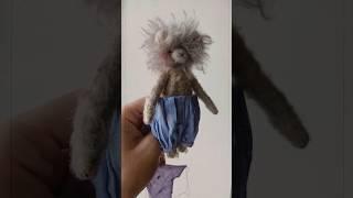 Штанишки для льва  Творческий процесс • Собираю образ #artisttoy #ooak #тедди #shorts