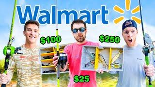 Walmart $25 vs $250 Budget Fishing Challenge (Rod, Reel, Lures)