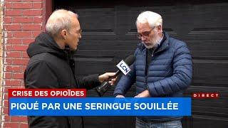 Crise des opioïdes: piqué par une seringue souillée