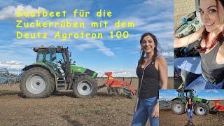 Farmer Girl Unleashed: Deutz Agrotron and Sugar Beet Fields Meet their Match