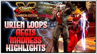 Urien Headbutt Loops And Aegis Madness  | SFV Champion Edition - GetchaMan Highlights  - Season 5