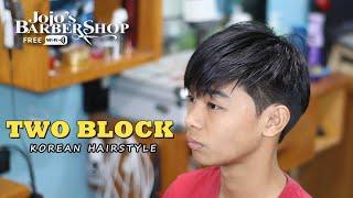 TWO BLOCK KOREAN HAIRSTYLE HAIRCUT TUTORIAL #jojosbarbershop