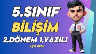 5. Sınıf Bilişim Teknolojileri 2. Dönem 1. Yazılı Soruları ve Çözümü Yeni (%99 Çıkabilir )#2025