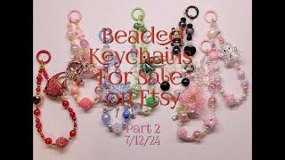 Beaded Keychains for sale on my Website Pt 2- Pattys Crafty Spot