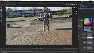 Blender. Настройка сцены после трекинга: тень, свет, фон, слои