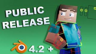 CHECK DESCRIPTION!! Advanced Minecraft Rig for Blender 4.2+ | FREE DOWNLOAD!!