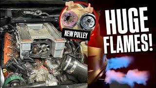 NEW Drift/Flame Tune for the 6-Speed Swapped Hellcat Charger!!! *INSANE FIREBALLS*