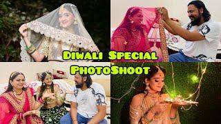 BTS  Diwali Festival special Photoshoot of Bindass Kavya & Mummy | Nail Art Extension kiya