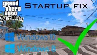 Gta San Andreas windows 10/8 ENB startup fix