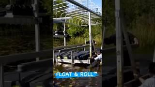 Floe’s Float & Roll ™ Boat Lift Systems #floe #boating #lake #boatlife #lakeshore