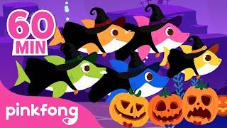 Witch Sharks Doo Doo Doo and more!  | Halloween Songs for Kids | Compilation | Pinkfong Baby Shark