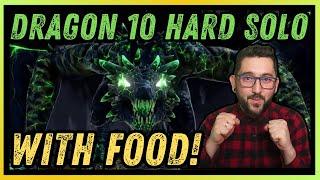  I FINALLY DID IT!  SOLO Dragon 10 Hard With Food Champs! Gnishak Solo Guide | RAID SHADOW LEGENDS