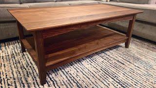 Building a Contemporary Walnut Coffee Table