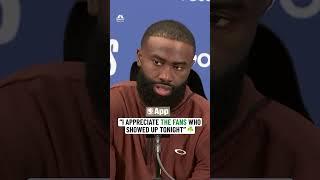 Jaylen Brown sends love to the fans after Game 5
