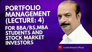 Portfolio Management (Lecture 4 in Urdu/Hindi)Portfolio Selection with Asset Allocation Strategies