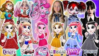 My Talking Angela 2 // Mommy long legs vS M3gan vS  Poppy Playtime vS Wednesday // New Update