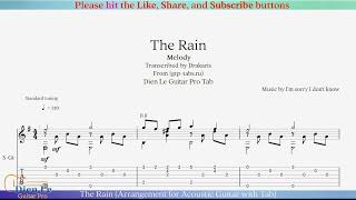 The Rain (Arrangement for Acoustic Guitar with Tab)