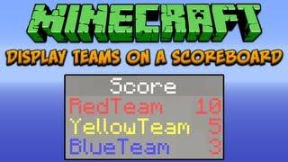 Minecraft: Display Teams On A Scoreboard Tutorial