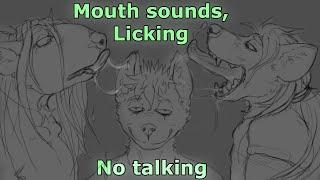 [Furry ASMR] You get both of your ears licked at once, violently [No talking]