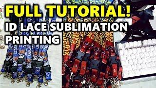 FULL TUTORIAL: HOW TO MAKE ID LACE SLING (Lanyard Sublimation Printing) + Layouting & Assembly