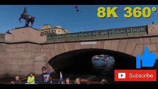 8K 360 VR Canals of St Petersburg Russia (Travel videos with ASMR or Music) VR180 3D on my channel