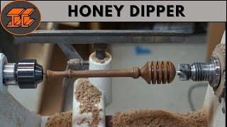 Turning a Black Walnut Wood Honey Dipper on the Wood Lathe - A Wicked Fun, Fast Project