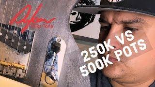 How Guitar Pots Work   250k pots VS 500K pots in my guitar