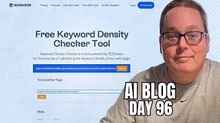 SEOmator Free Keyword Density Checker Tool - Day 96 of AI Blogging with ChatGPT