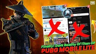 Finally! The Dark Reality Of Titan OP ️ | PUBG MOBILE Lite - TechPro Official