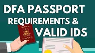 LIST OF VALID ID FOR PASSPORT APPLICATION IN DFA #passport #validid #passportrequirements